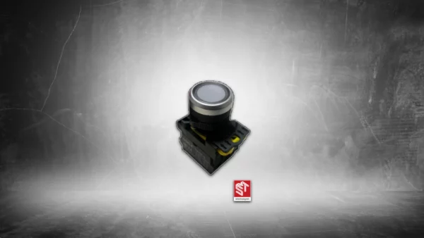 Beyaz Işıklı Toggle Switch Buton LA115-A5-20TD W23