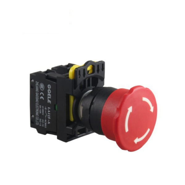 1NO/1NC 22mm Acil Durdurma, Emergency Stop Butonu LA115-A2-11ZS