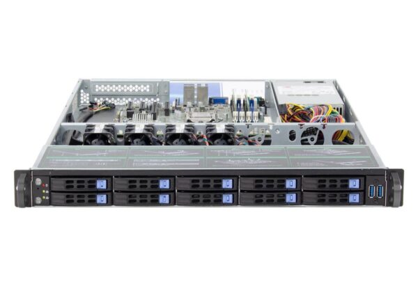 SMT16510 Serisi 1U 19" Rackmount Sunucu Kasası - Görsel 3